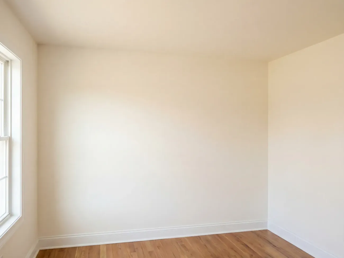 Smooth wall finish after professional drywall work