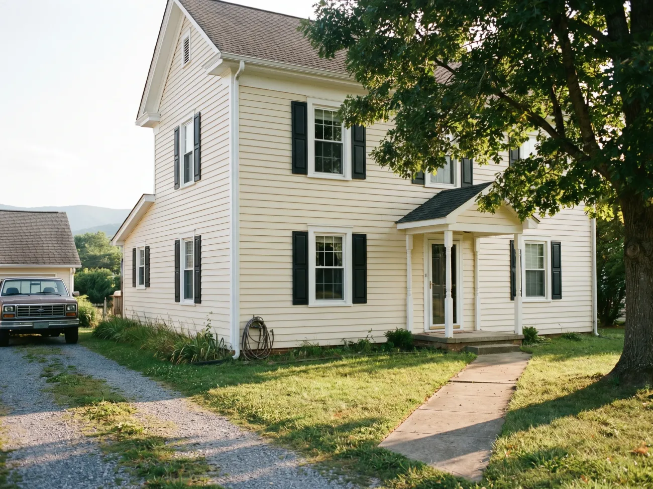 Close-up of freshly painted exterior siding showing smooth sheen and finish
