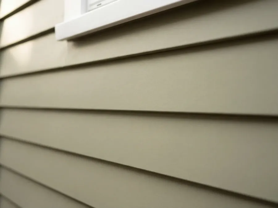 Freshly painted exterior siding close-up showing smooth finish