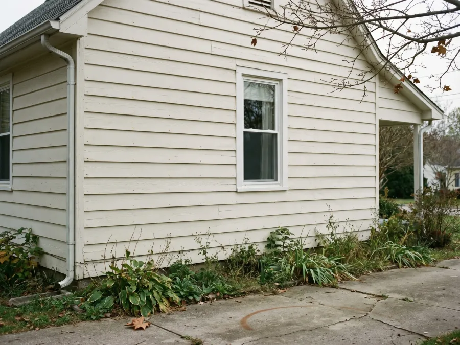Freshly painted exterior siding close-up showing smooth finish