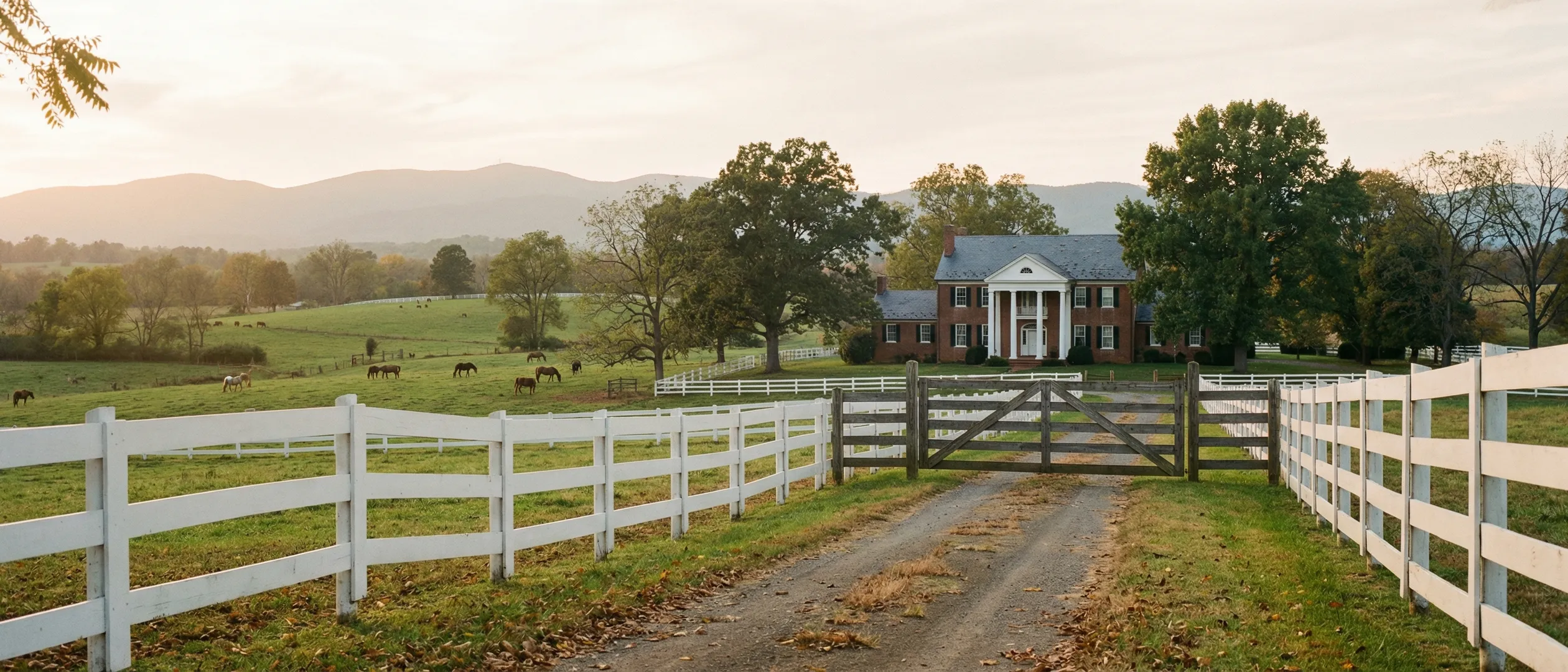 Rolling countryside in Clarke County, Virginia