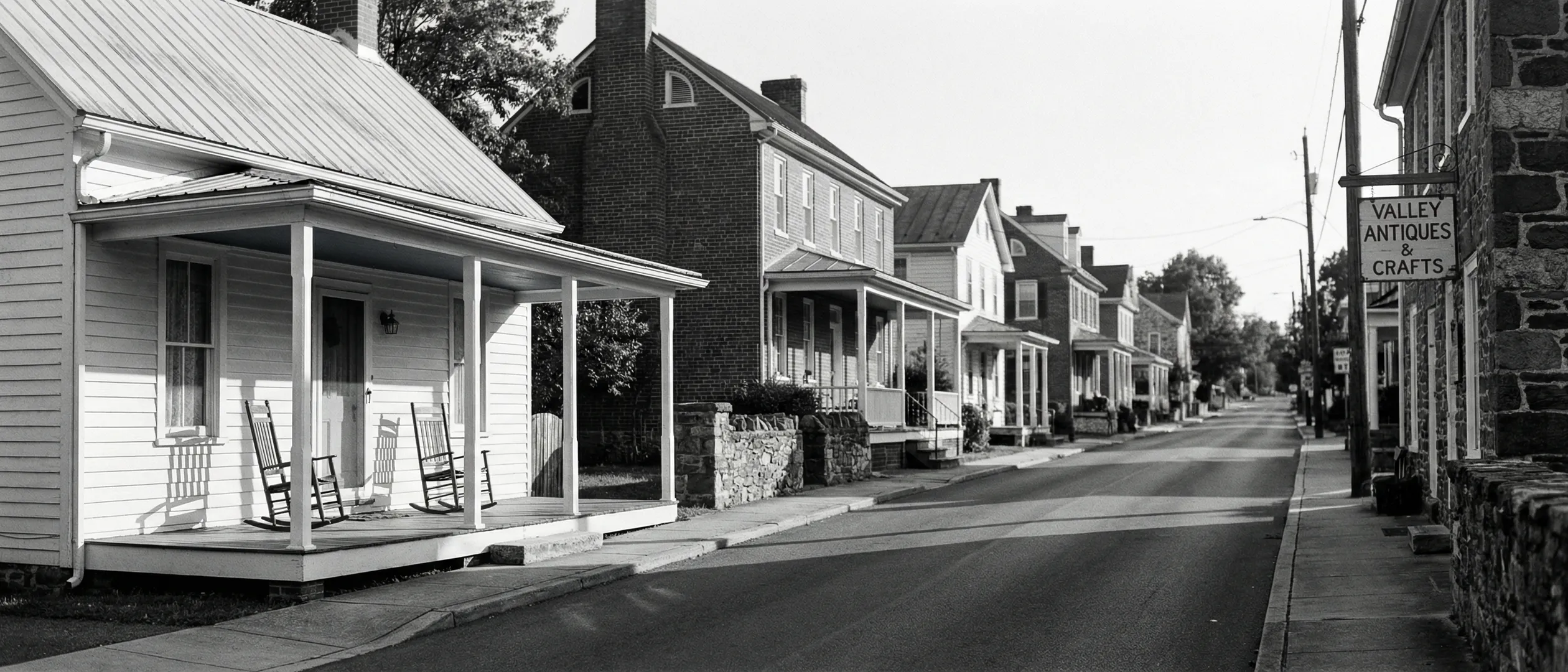 Historic Main Street in Stephens City, Virginia