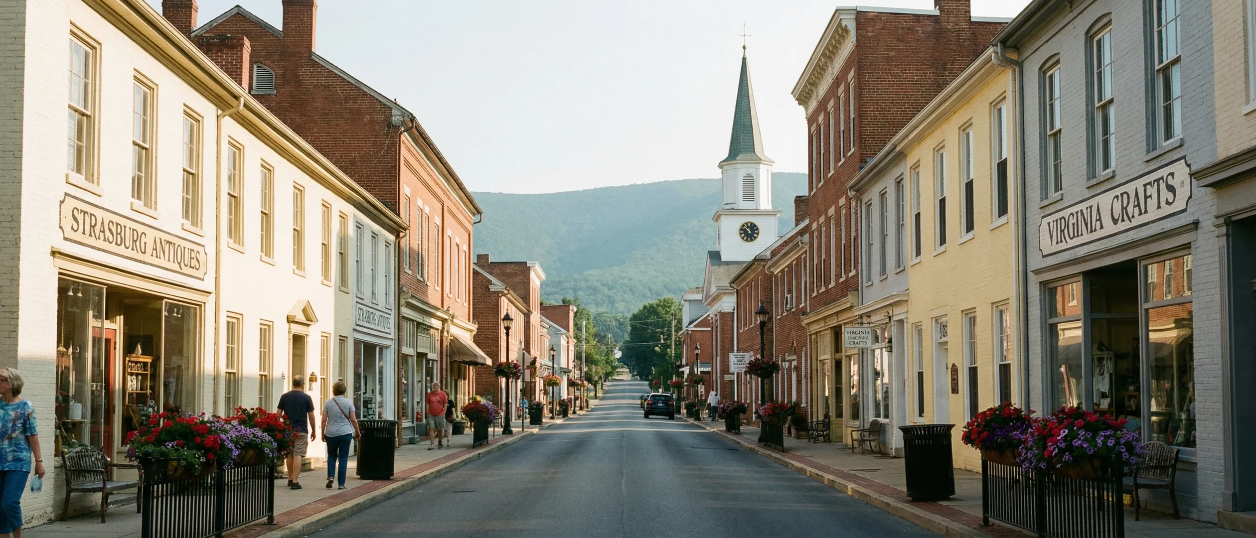 Historic King Street in Strasburg, Virginia