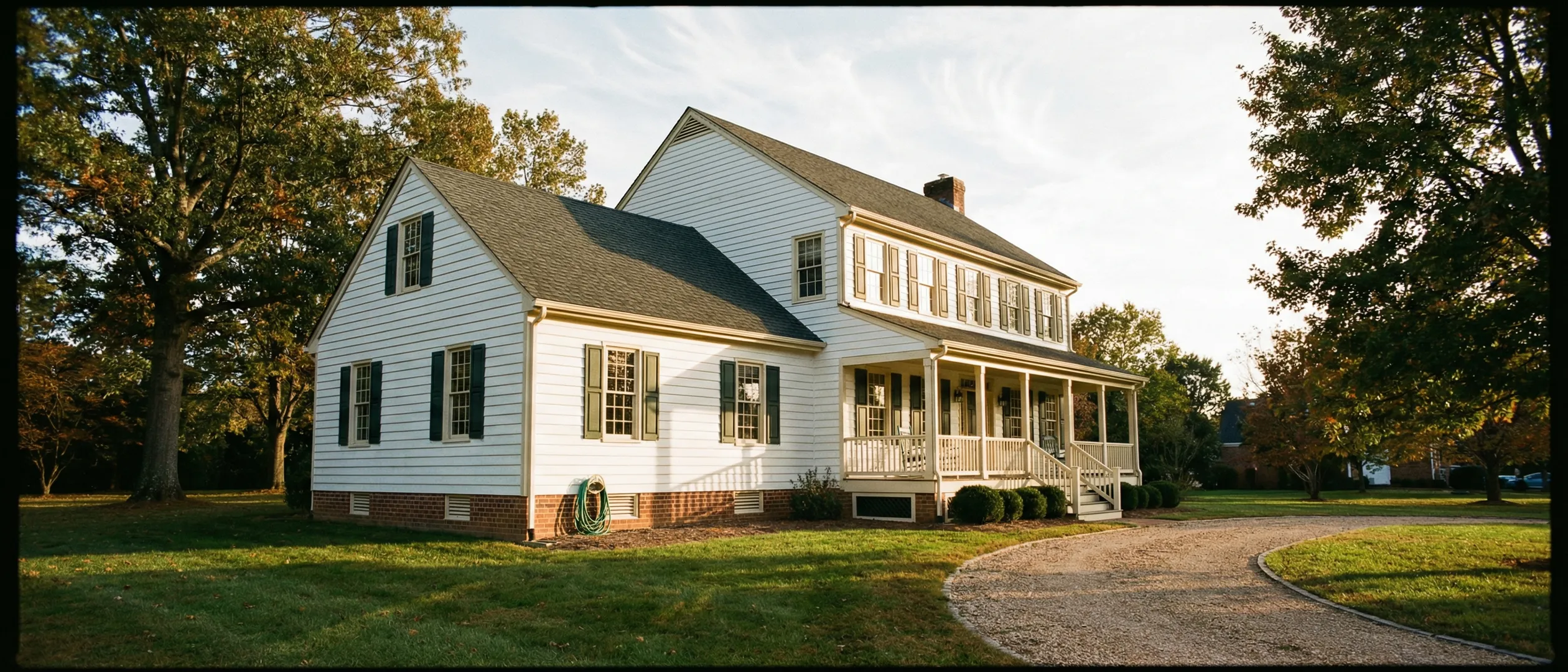 Freshly painted Virginia colonial home by Greystone Painting