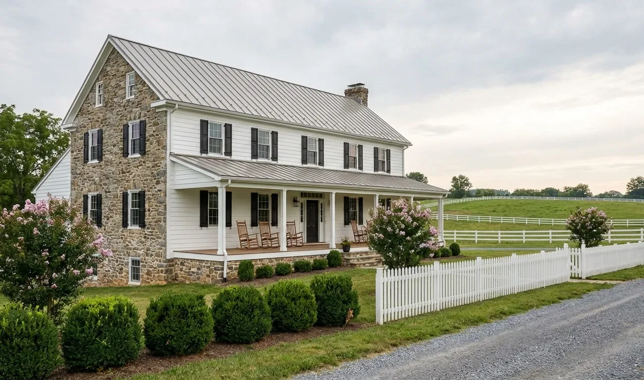 Freshly painted residential home in Clarke County, Virginia
