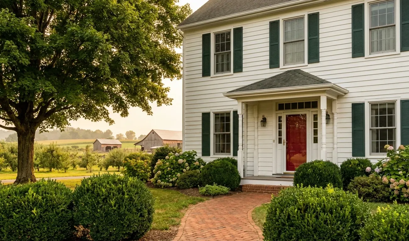 Freshly painted residential home in Frederick County, Virginia