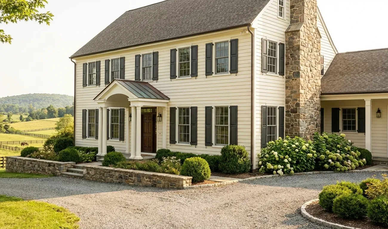 Freshly painted residential home in Loudoun County, Virginia