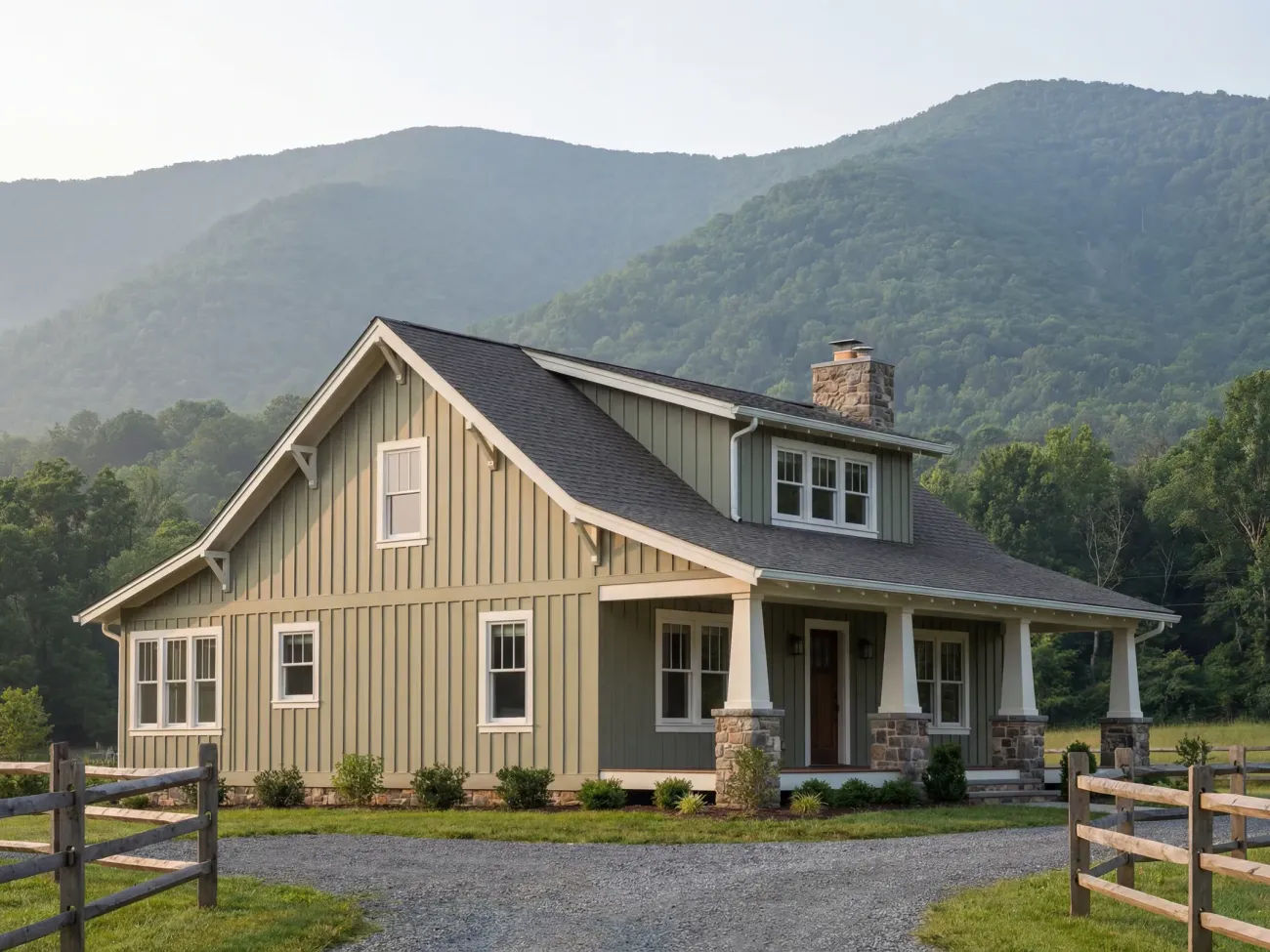 Freshly painted residential home in Purcellville, Virginia