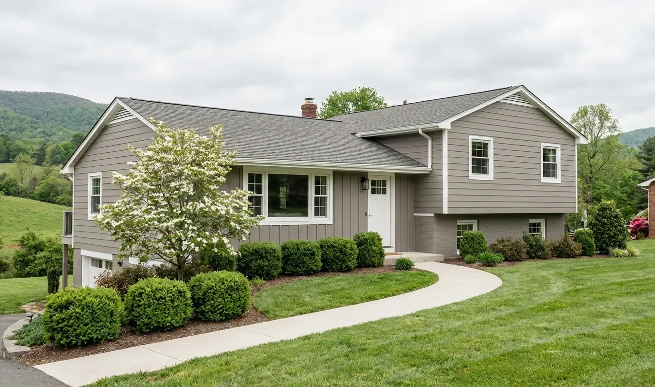 Freshly painted residential home in Warren County, Virginia