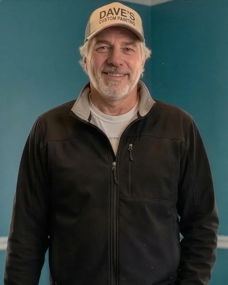 David Foster, owner of Greystone Painting, on a job site in Front Royal, Virginia