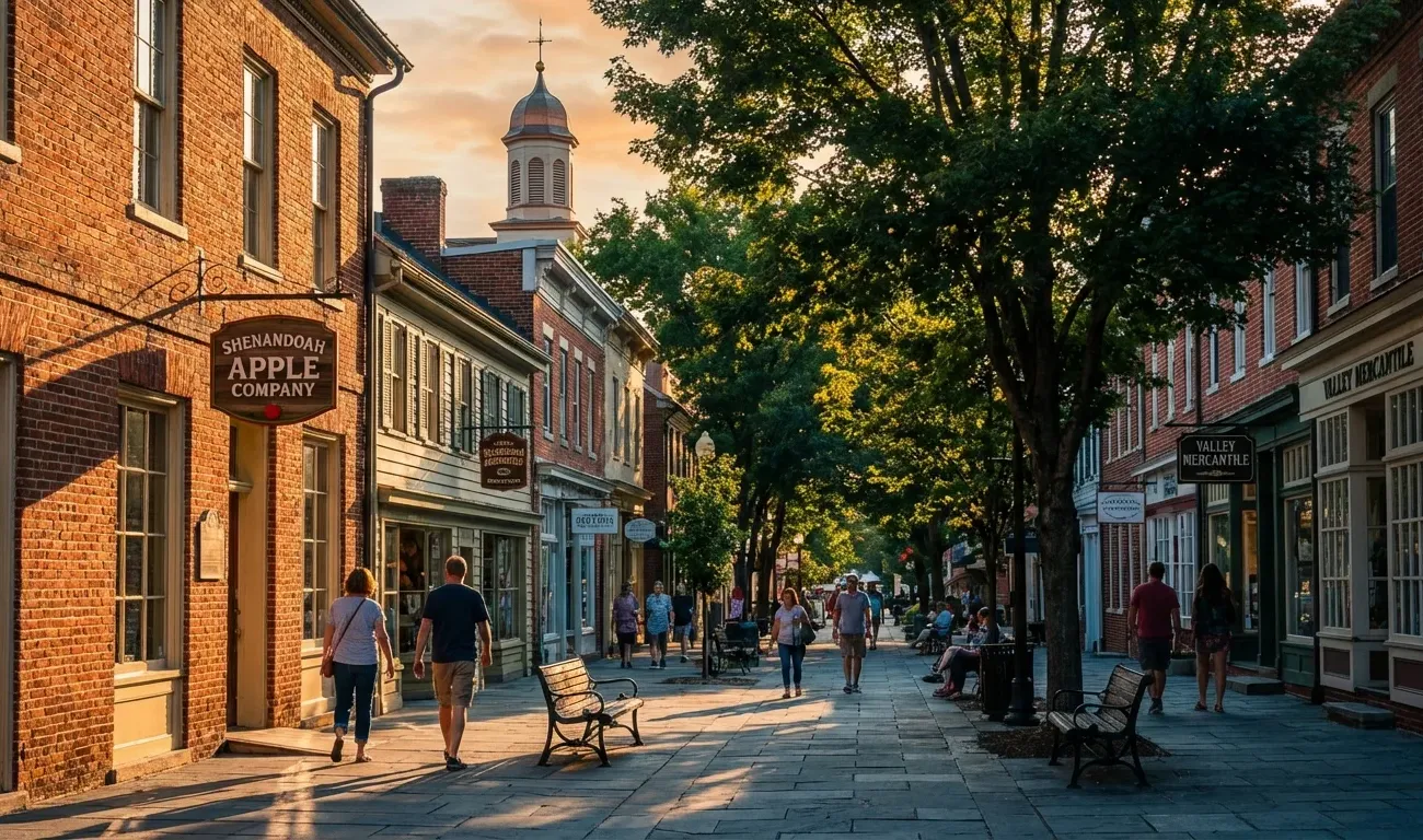 Frederick County, Virginia courthouse and surrounding area