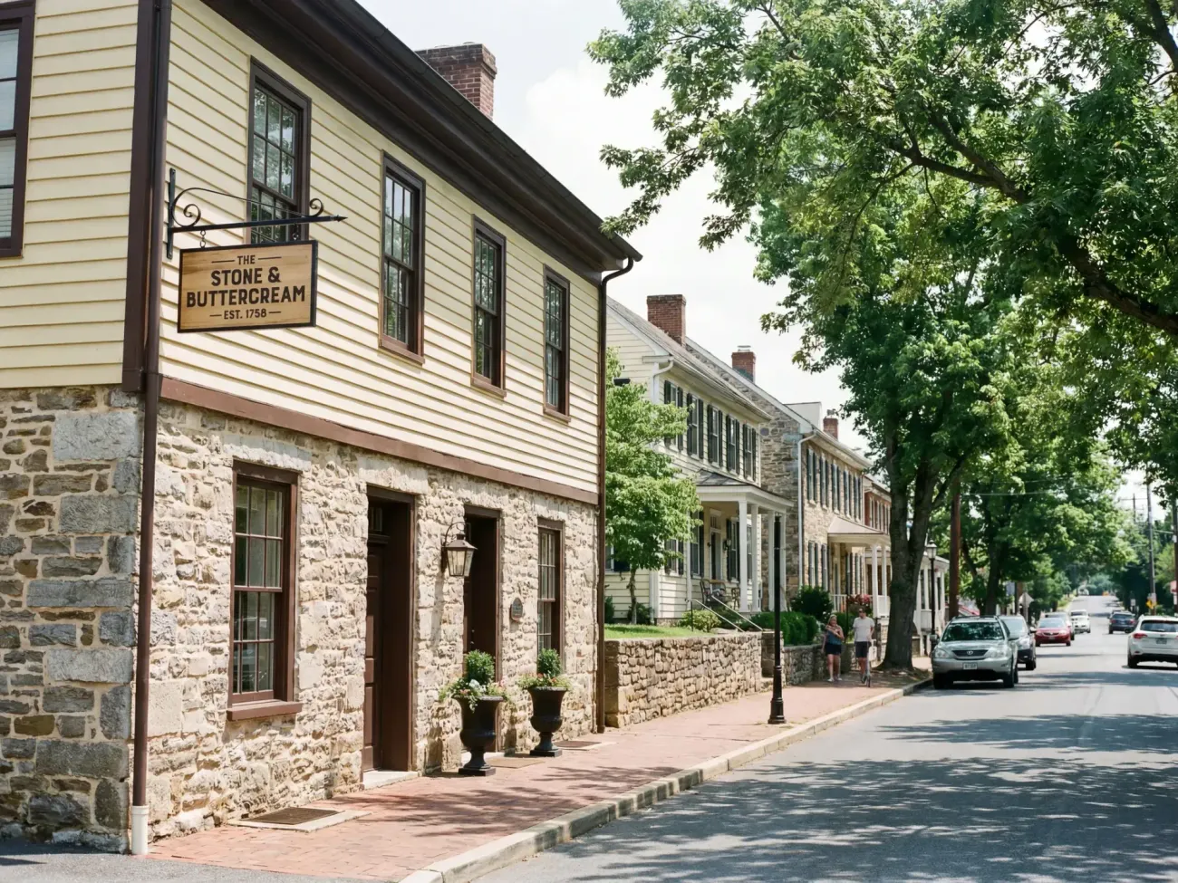 Historic Main Street in Stephens City, Virginia