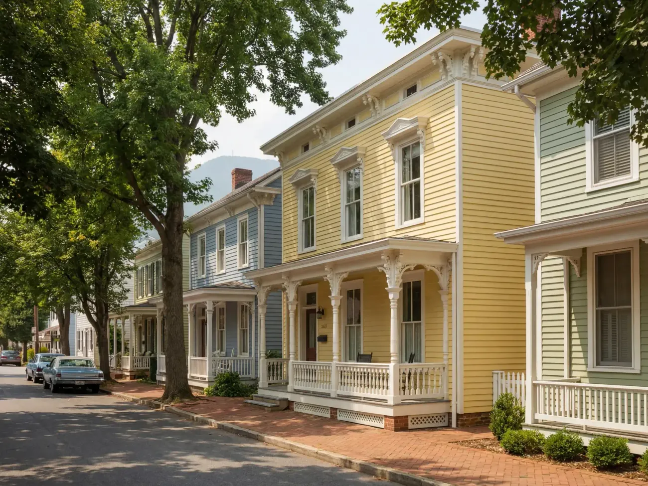 Historic King Street in Strasburg, Virginia