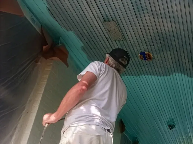 Professional paint application with premium materials